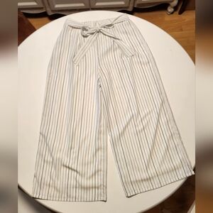 Striped Wide-Leg Pants